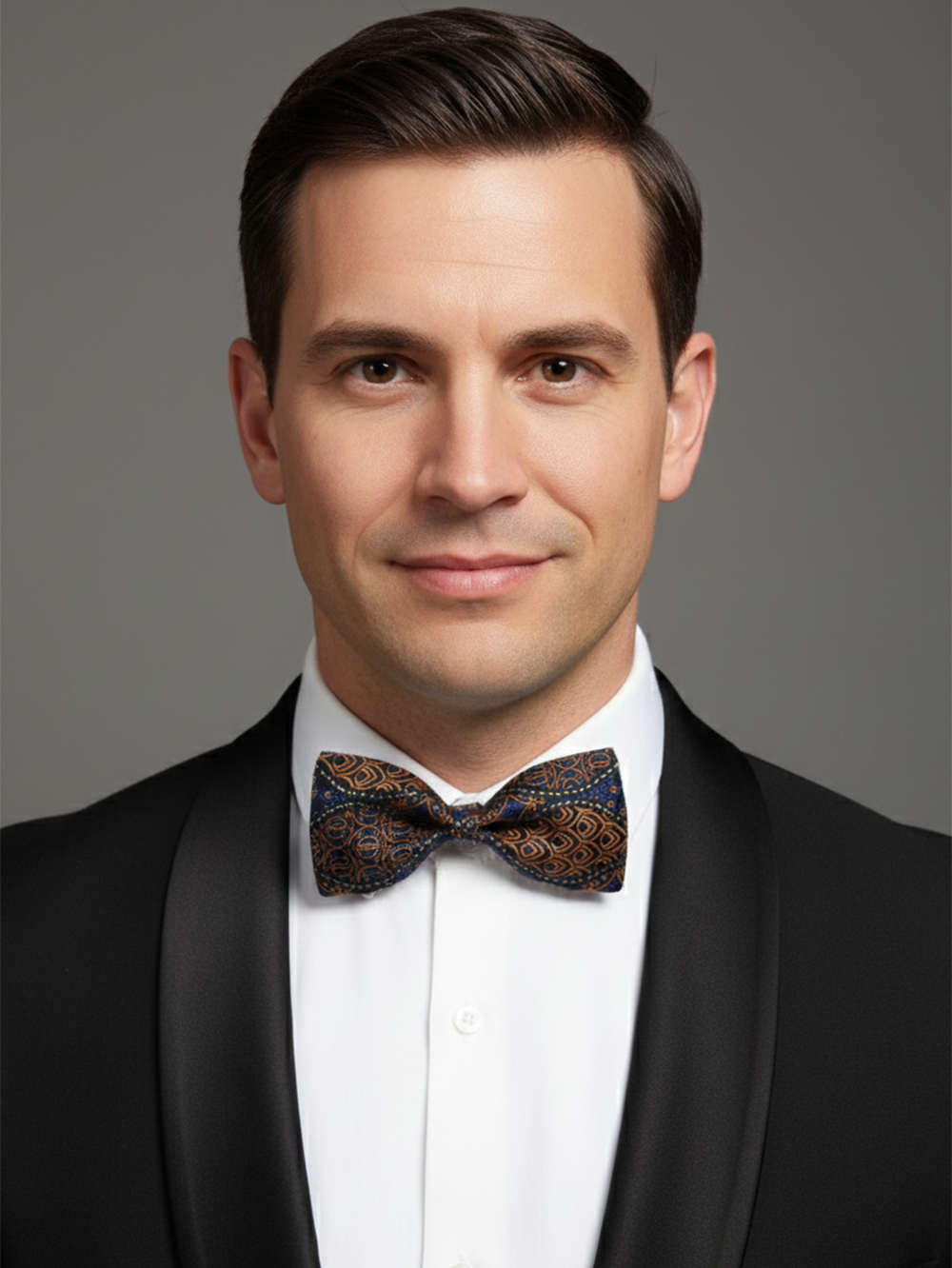 The Crimson Noir: Handcrafted Maroon & Dark Red Silk Bow Tie
