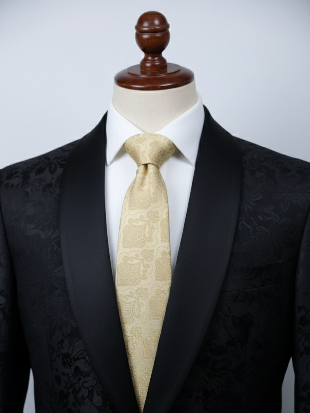 Luxury Silk Tie for Men – Classic Beige Formal Necktie