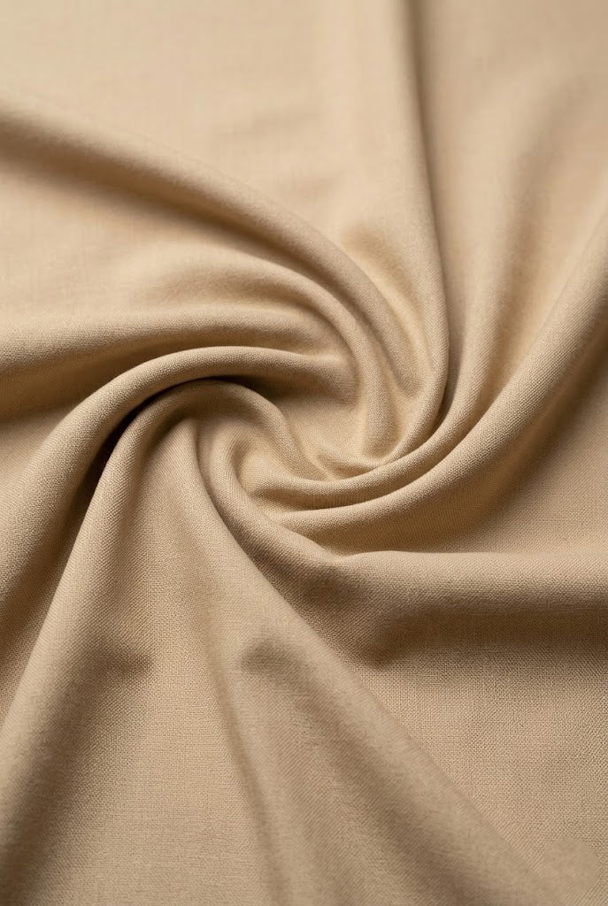 Classic Sand Beige Formal Turban , Premium Pleated Wrap