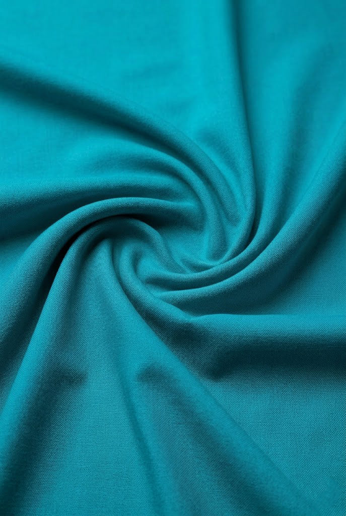 Royal Teal Pleated Formal Turban , Soft Stretch Luxe