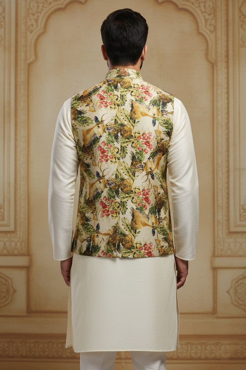The Modern Maharaja: Floral Elegance in Contemporary Ethnic Wear