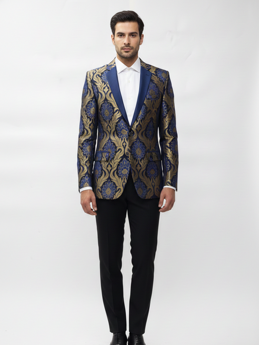 Elegant Mens Wedding Wear Jacquard Blazer for Grand Celebrations and Timeless Style