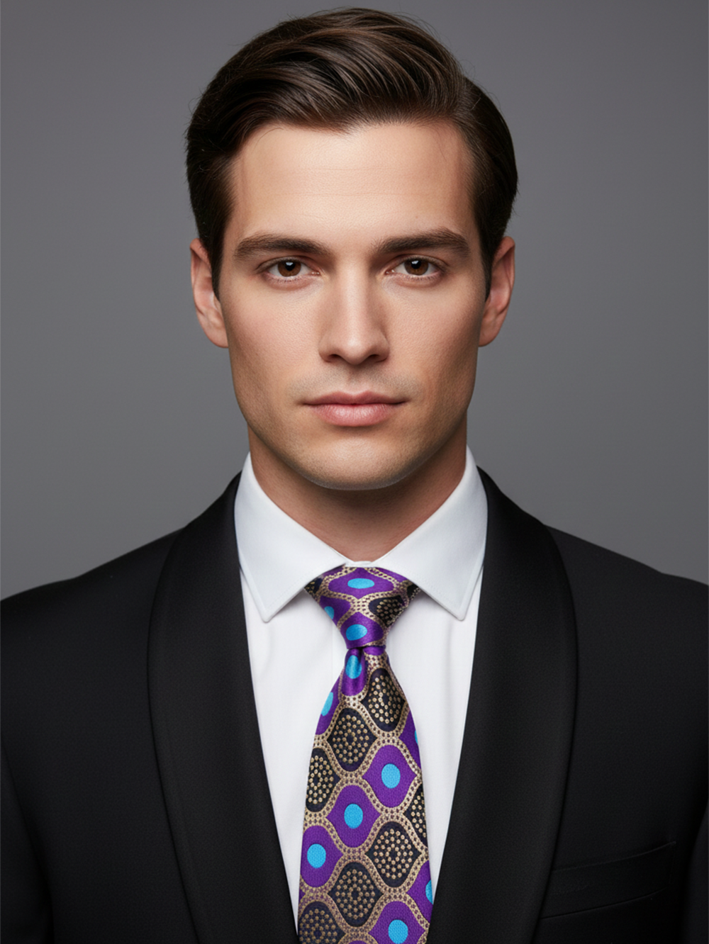 Men's Premium Printed Silk Tie -- Formal & party Wear.