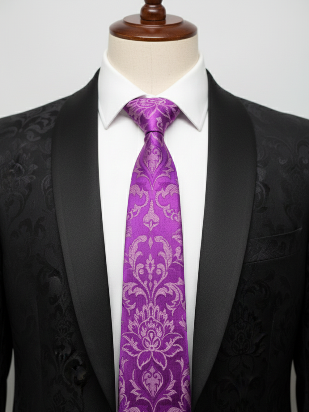 Dark Pink Designer Neck Tie – Elegant & Stylish