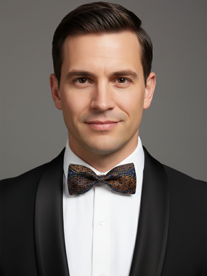 The Crimson Noir: Handcrafted Maroon & Dark Red Silk Bow Tie