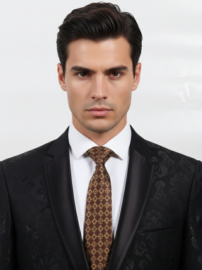 Red Art Silk Tie – Classic Elegant Finish