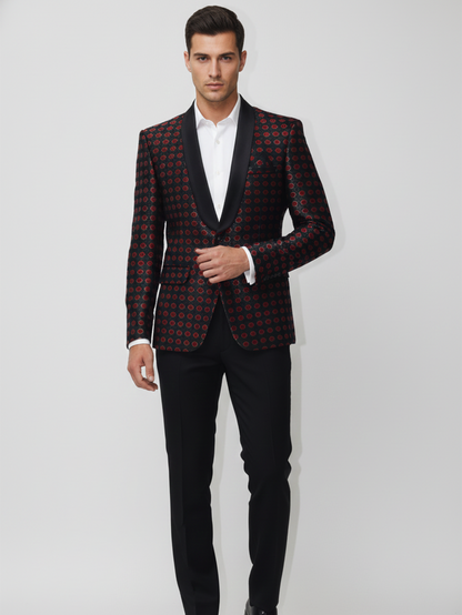 Mens Lightweight Jacquard Blazer , Premium Fabric, Breathable Design, Modern Tailoring for Comfortable Formal and Smart Casual Wear