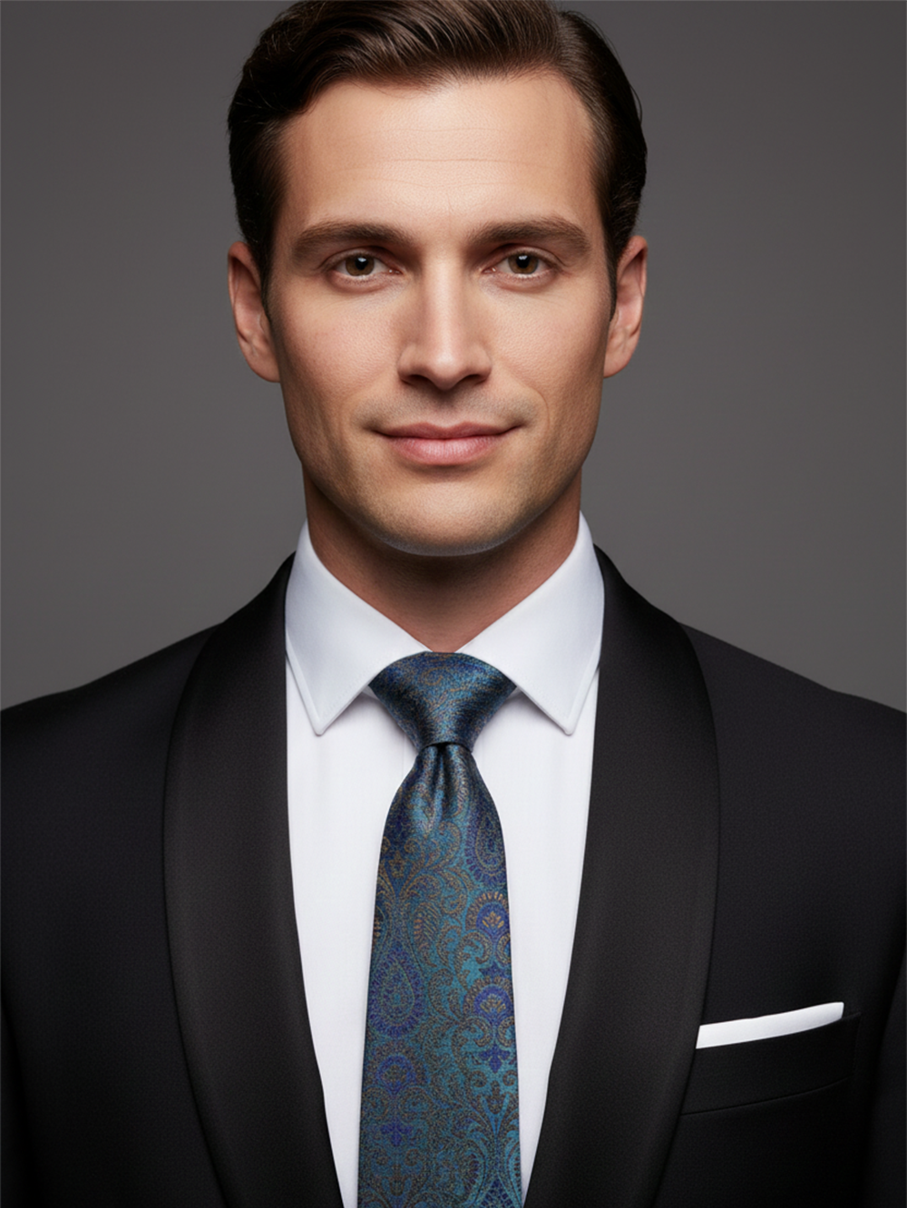 Blue Designer Pattern Neck Tie – Stylish & Modern