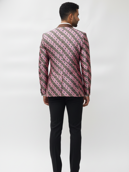 Mens Contemporary Ethnic Fusion Blazer for Modern Festive Style and Cultural Elegance