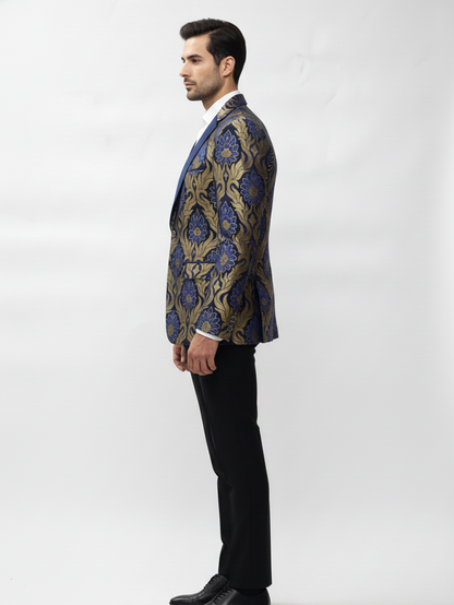 Elegant Mens Wedding Wear Jacquard Blazer for Grand Celebrations and Timeless Style