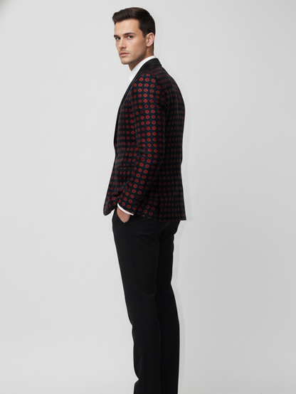 Mens Lightweight Jacquard Blazer , Premium Fabric, Breathable Design, Modern Tailoring for Comfortable Formal and Smart Casual Wear
