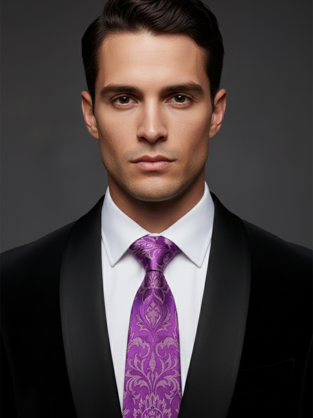 Dark Pink Designer Neck Tie – Elegant & Stylish