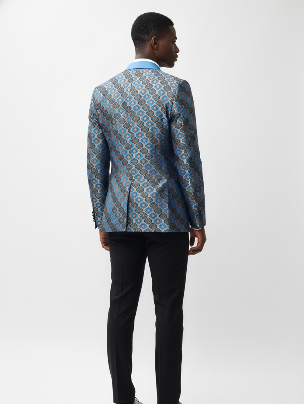 Mens Luxury Jacquard Wedding Blazer for Elegant Celebrations and Sophisticated Festive Style