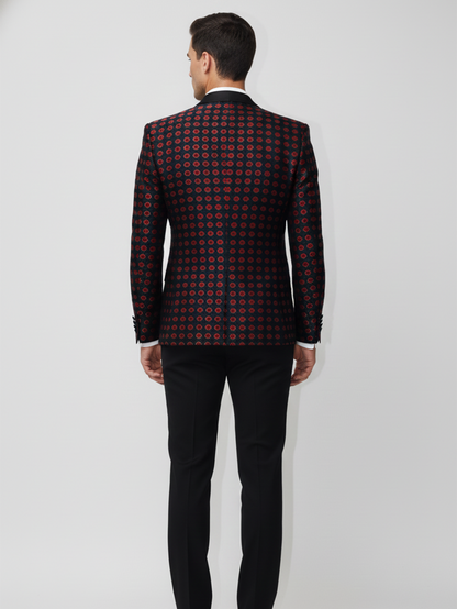 Mens Lightweight Jacquard Blazer , Premium Fabric, Breathable Design, Modern Tailoring for Comfortable Formal and Smart Casual Wear