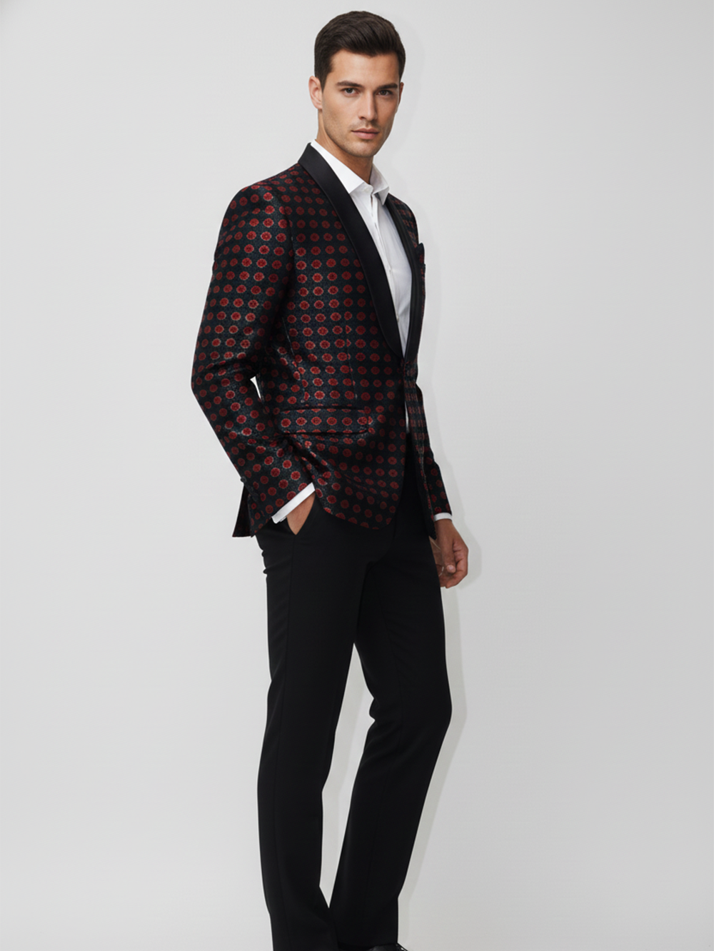 Mens Lightweight Jacquard Blazer , Premium Fabric, Breathable Design, Modern Tailoring for Comfortable Formal and Smart Casual Wear