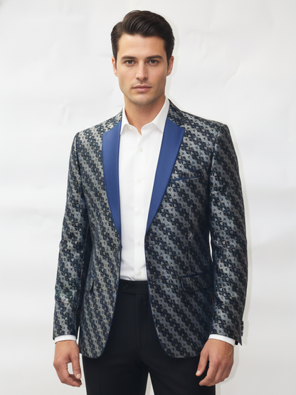 Mens Classic Fit Blazer-Stylish Formal Jacket, Tailored Design, Comfortable Fit, Premium Fabric, Perfect for Office, Parties, Events, Everyday Wear