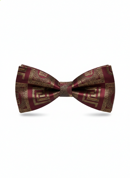 The Gilded Garnet: Dark Red and Rose Gold Elegance