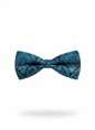 Azure Dreams: The Sky Blue Geometric Patterned Bow Tie