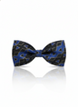 Midnight Azure: The Ultimate Dual-Tone Silk Bow Tie