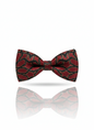 Elegant Red and Black Silk Bow Tie – Formal Men’s Accessory