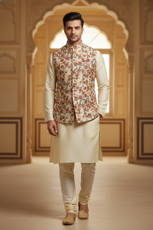 Saffron Splendor: A Masterclass in Traditional Warmth