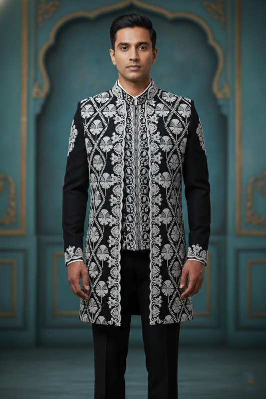 Noir Heritage , Embroidered Ceremonial Jacket