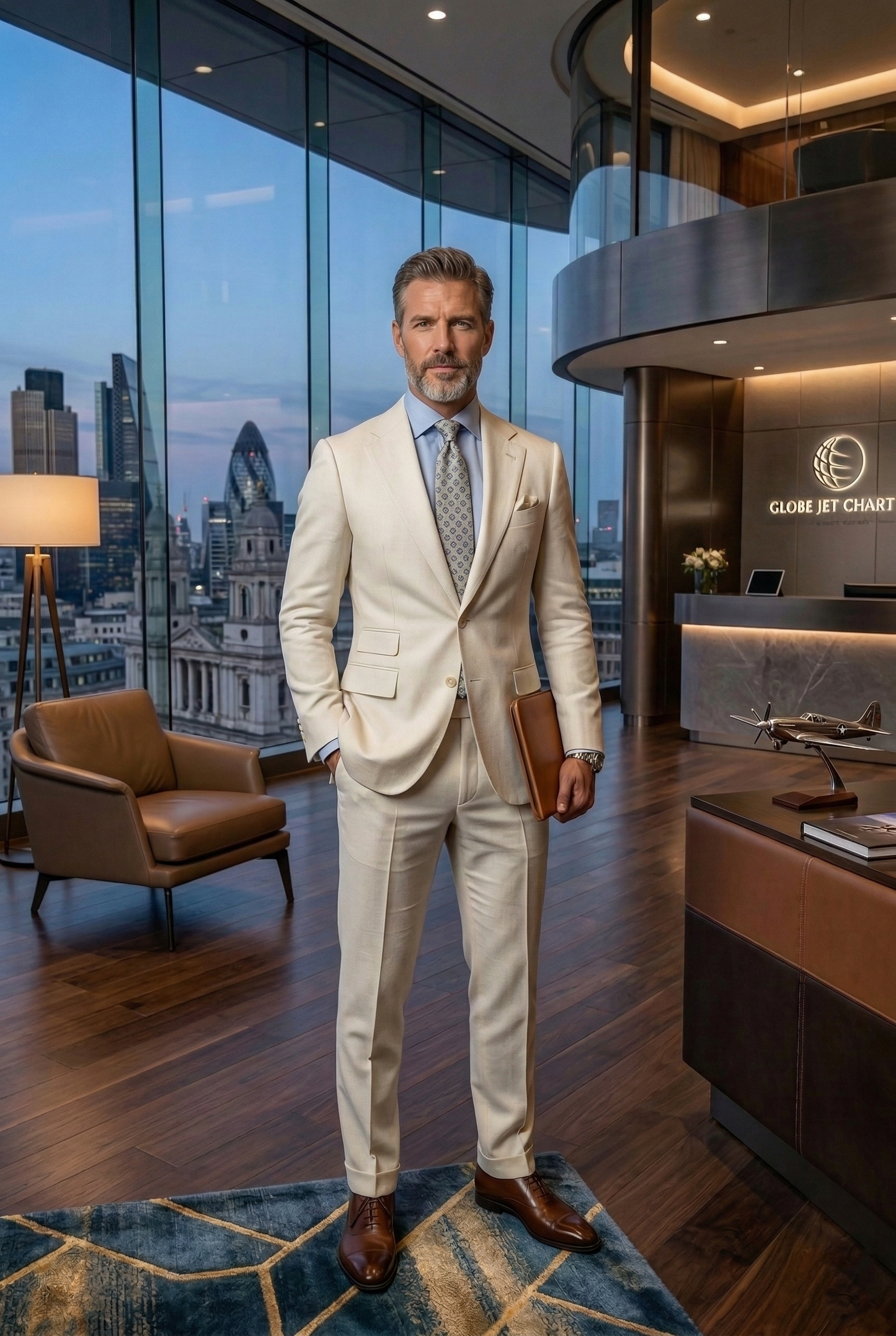 Men'sLuxury Slim-Fit Jetsetter Business Suits