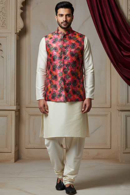 Vibrant Traditions: The Fusion of Floral Artistry and Classic Silk