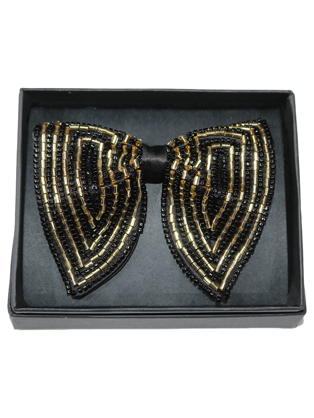 The Gilded Chevron Handcrafted Butterfly Bow Tie
