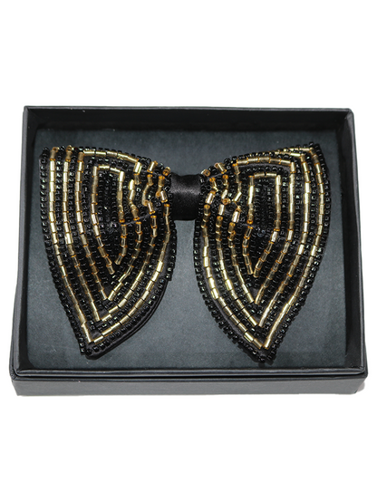 The Gilded Chevron Handcrafted Butterfly Bow Tie