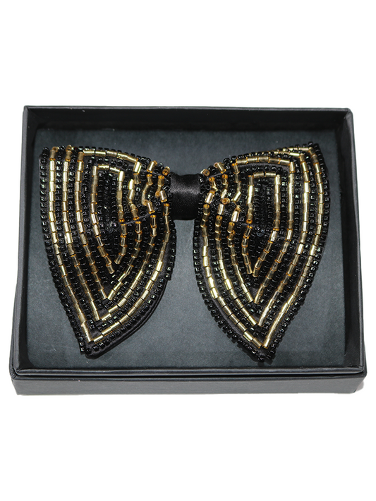 The Gilded Chevron Handcrafted Butterfly Bow Tie