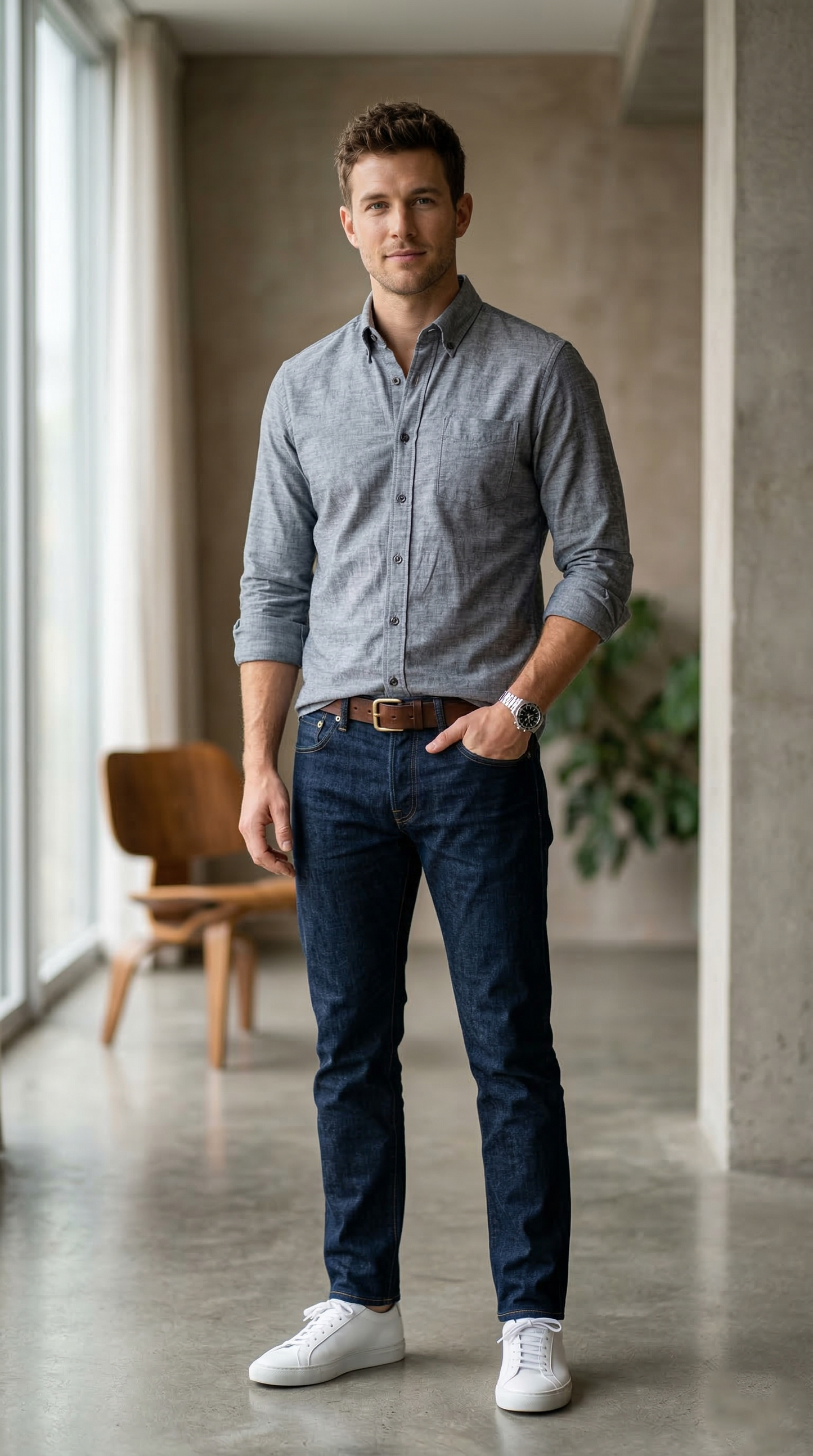 Men'sGrey Casual Shirt , Premium Cotton Regular Fit