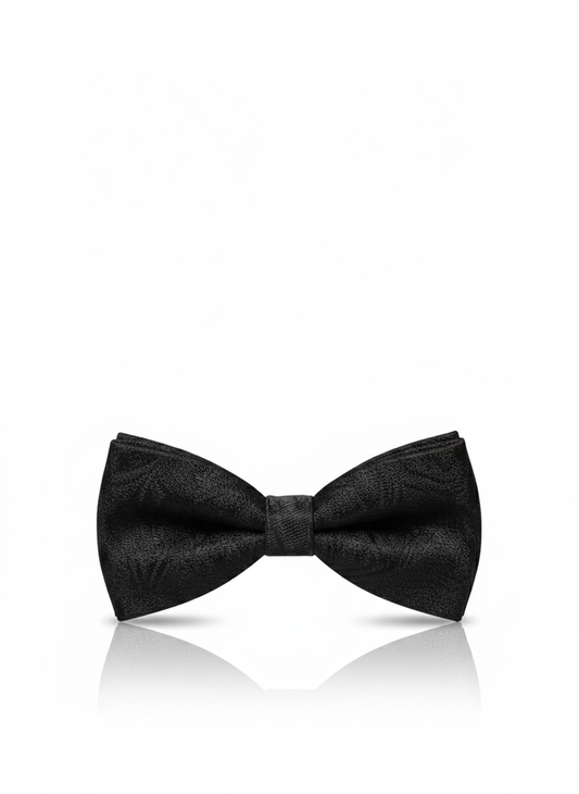 Classic Black Silk Bow Tie – Timeless Formal Men’s Accessory