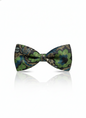 Multicolor Silk Bow Tie – Blue, Green, Golden & Black – Formal Men’s Accessory