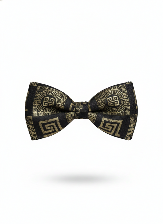 The Emerald Shadow: Premium Black & Forest Green Bow Tie