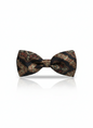 The Autumnal Classic: Deep Maroon & Chestnut Brown Silk Bow Tie