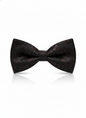 The Espresso Elegance: Classic Dark Brown Microfiber Bow Tie