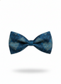 The Azure Distinction: Midnight & Sky Blue Silk Bow Tie
