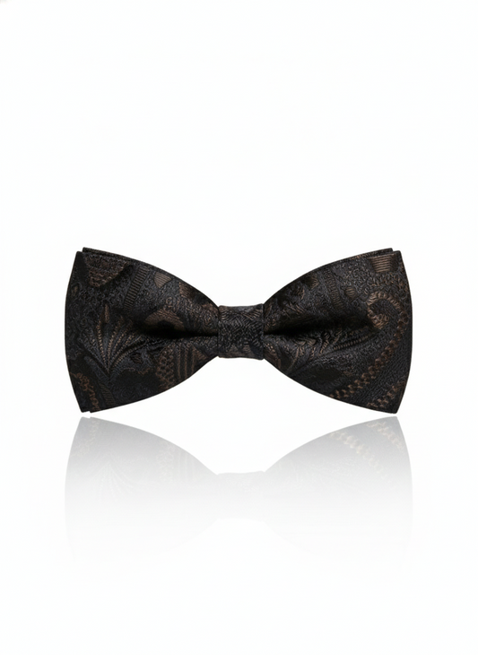 The Midnight Classic:Matte Black Bow Tie