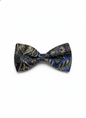 The Midnight Mosaic:Multi-Tonal Blue & Black Bow Tie