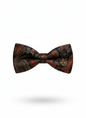 The Midnight Ember: Classic Black & Crimson Red Bow Tie