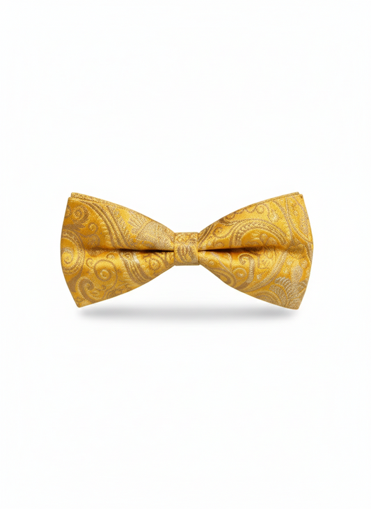 The "Golden Hour" Silk Bow Tie