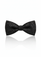 The Midnight Onyx: A Classic Black Silk Bow Tie
