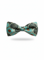 The "Silver Mist" Artisan Bow Tie: Elegance in Baby Blue