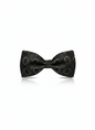The Midnight Midas: Luxury Black & Gold Filigree Bow Tie