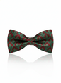 The Crimson Forest: Artisan Black-Stitched Bow Tie