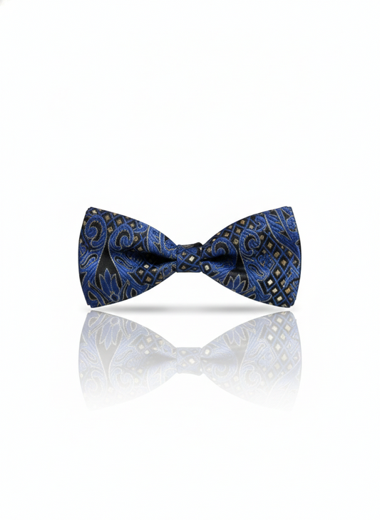 The Obsidian Azure: Midnight Blue  Bow Tie