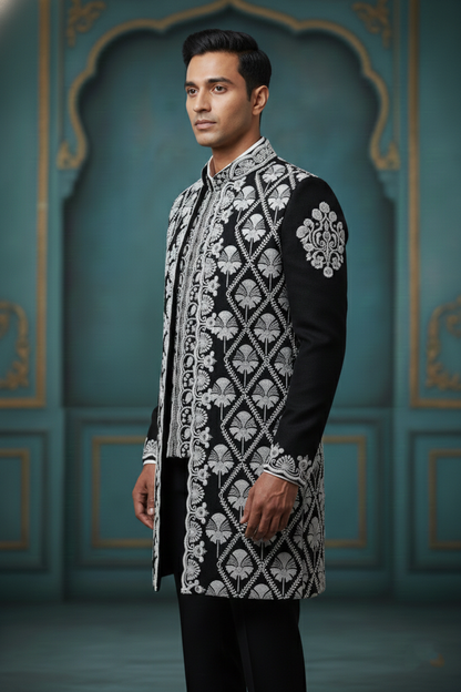 Noir Heritage , Embroidered Ceremonial Jacket