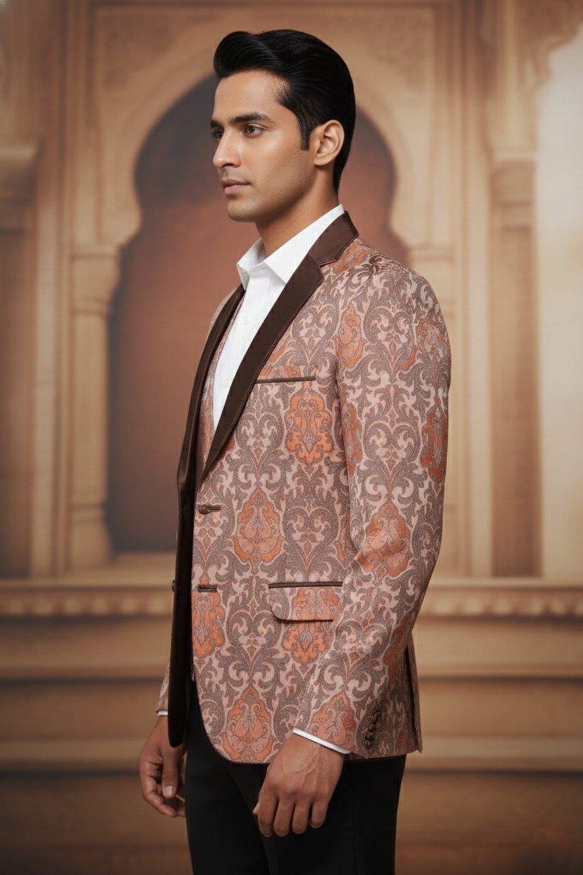Heritage Bloom , Ornate Three-Piece Ceremonial Suit