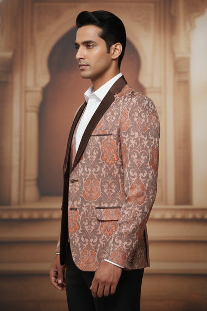 Heritage Bloom , Ornate Three-Piece Ceremonial Suit